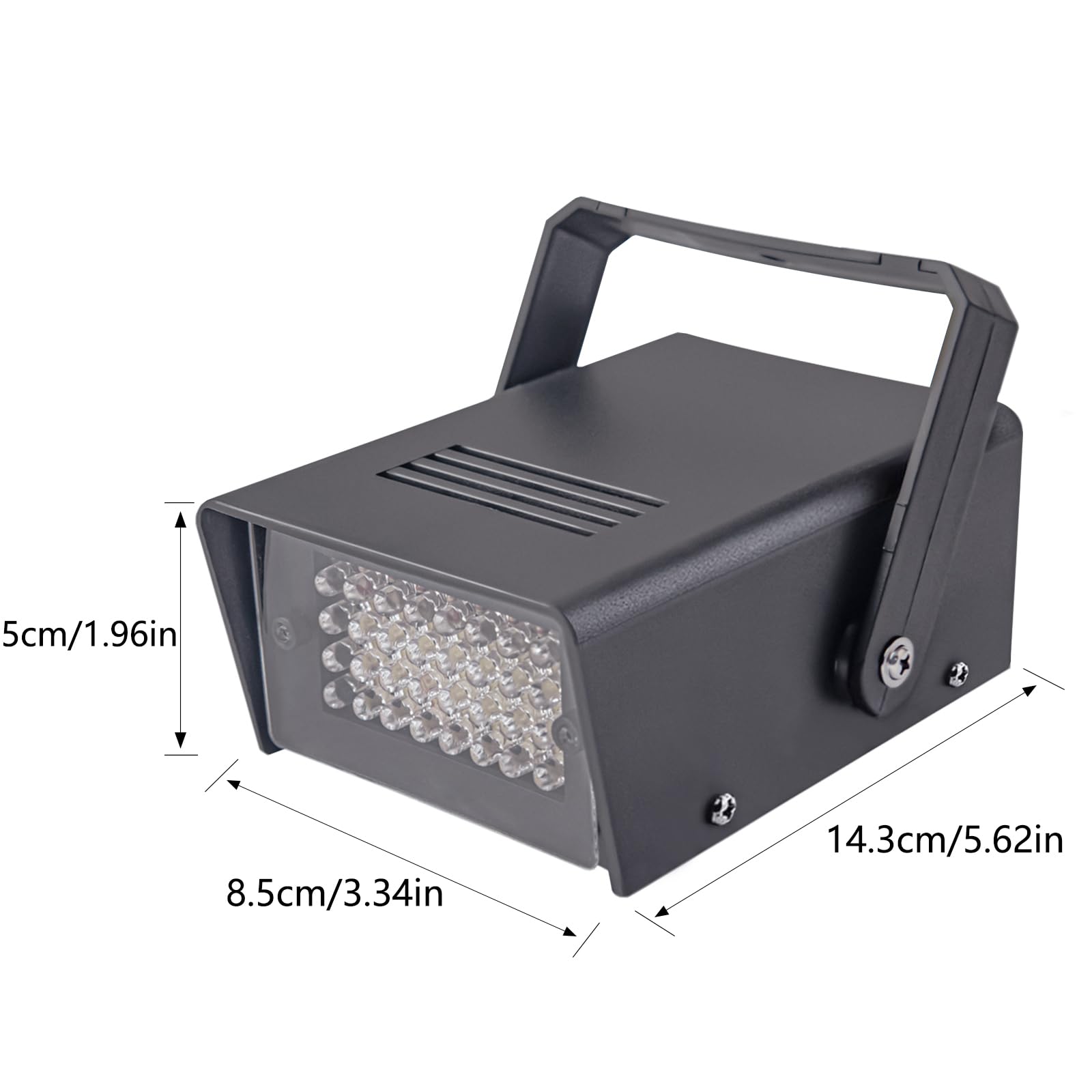 2 Pacchetti Mini Luce Stroboscopica 32 LED Lampada Stroboscopica Rossa Luci Discoteca per Casa Luce Stroboscopiche