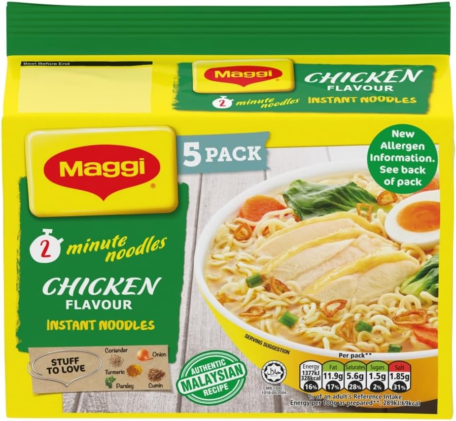 Chicken Flavour Instant Noodles Multipack 5 x 74g