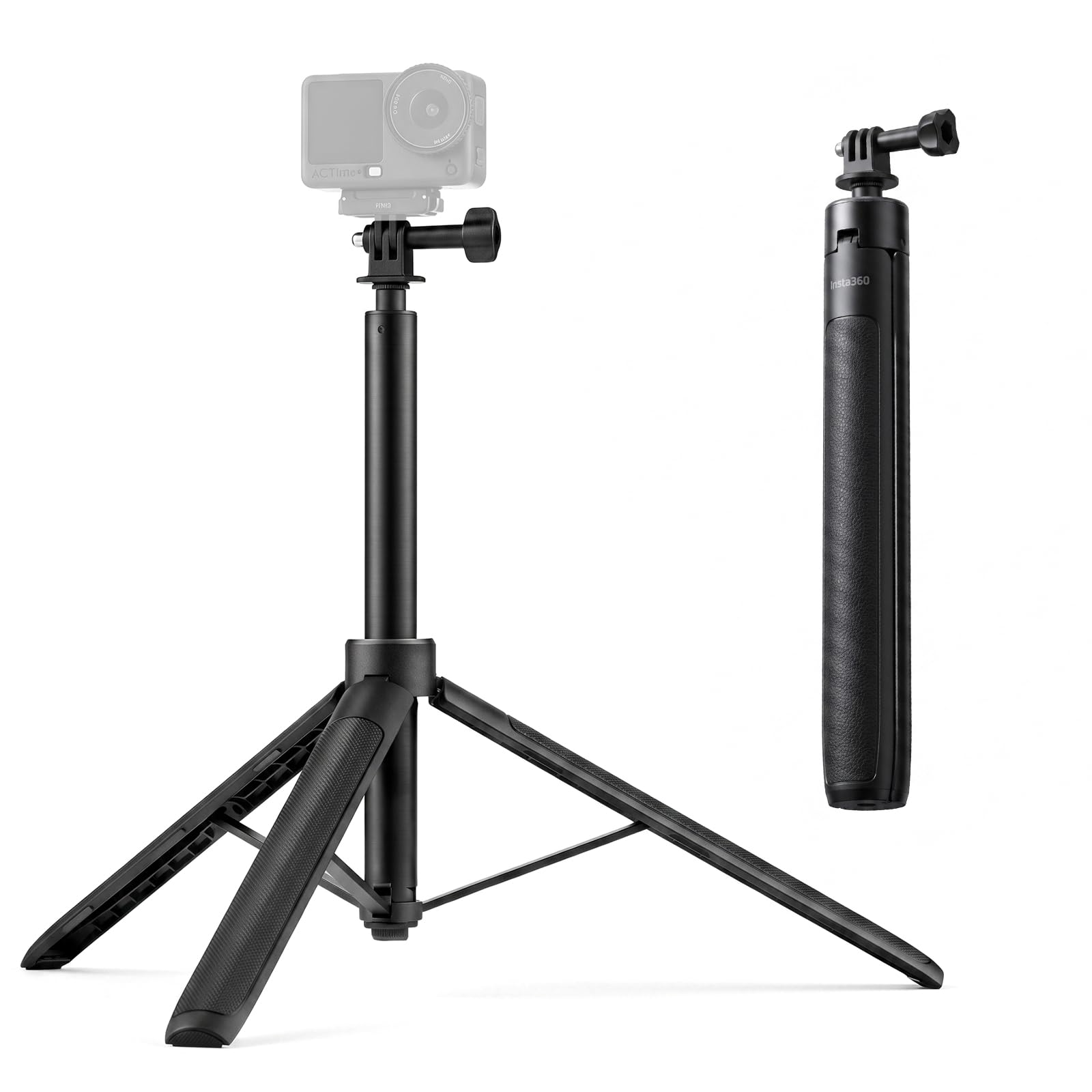 Ambitful 12.2''-54.3'' One-Touch Open Action Camera Selfie Stick Tripod