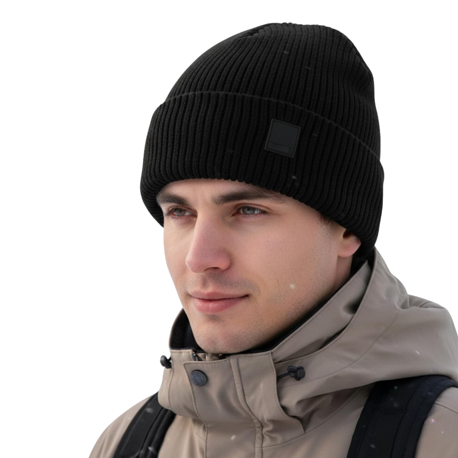 Mens Beanies Winter Hat Skiing Warm Plush Wool Hats Beanie Caps-image-38