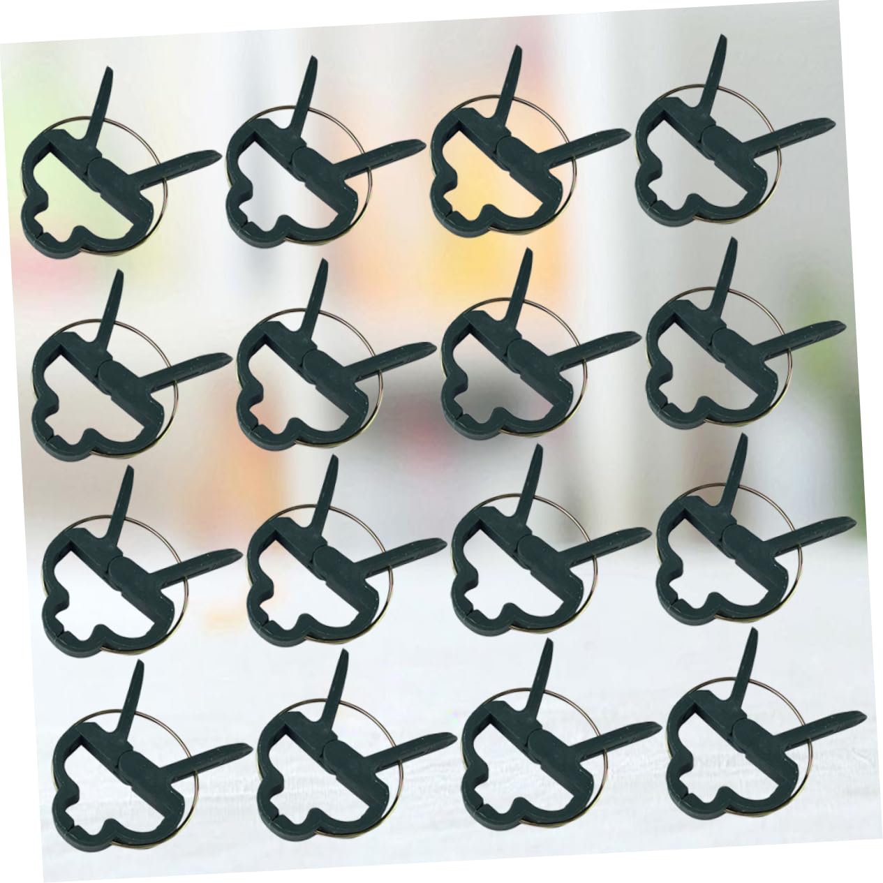 Clips pour Plantes Verts en PE, 80 Pièces pour Tiges, Vignes et Tomates