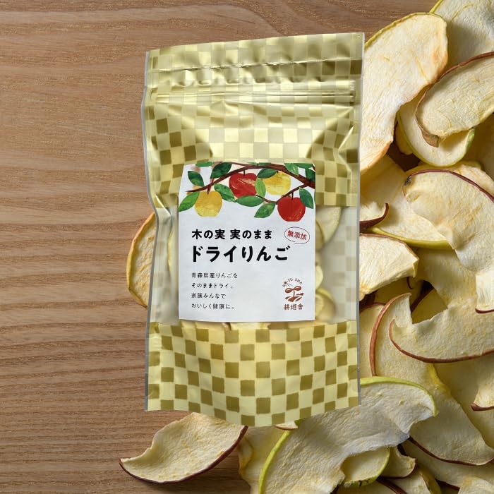 Amazon.co.jp: ドライフルーツりんご「木の実 実のまま」【50g×1袋