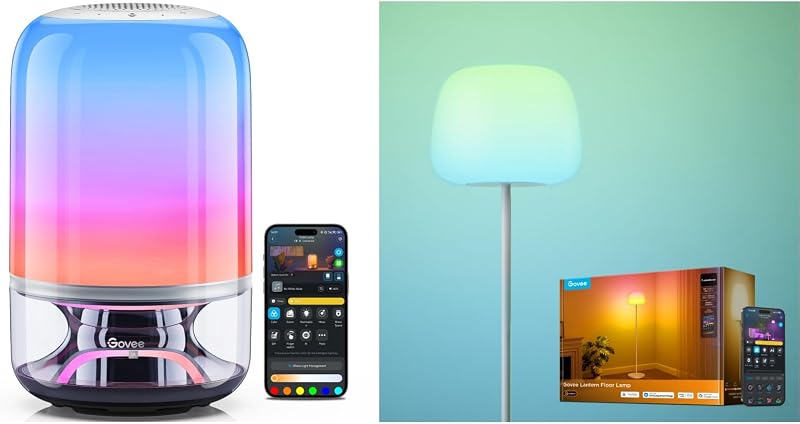 Lámpara de pie Govee Lantern Bundle Lámpara de mesa 2 Pro x Sound de JBL