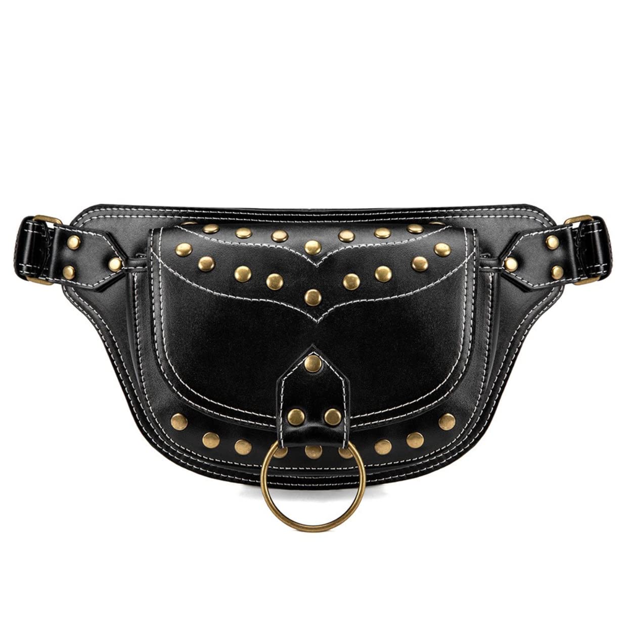 Dajingkj Unisex senderismo táctico riñonera steampunk riñonera gótica bolsa de pecho para motocicleta ciclismo viaje, Fbg007bk, Talla única, Mochila de senderismo