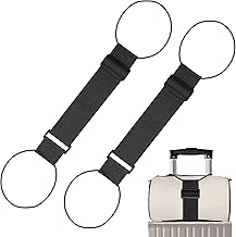 2 Pezzi Cinghie Elastiche Regolabili per Bagagli, Cinghie Elastiche di Fissaggio per Bagagli, Cinghia Valigia, Accessori da Viaggio Portatili per Valigie per Fissare Borse e Scatole Supplementari