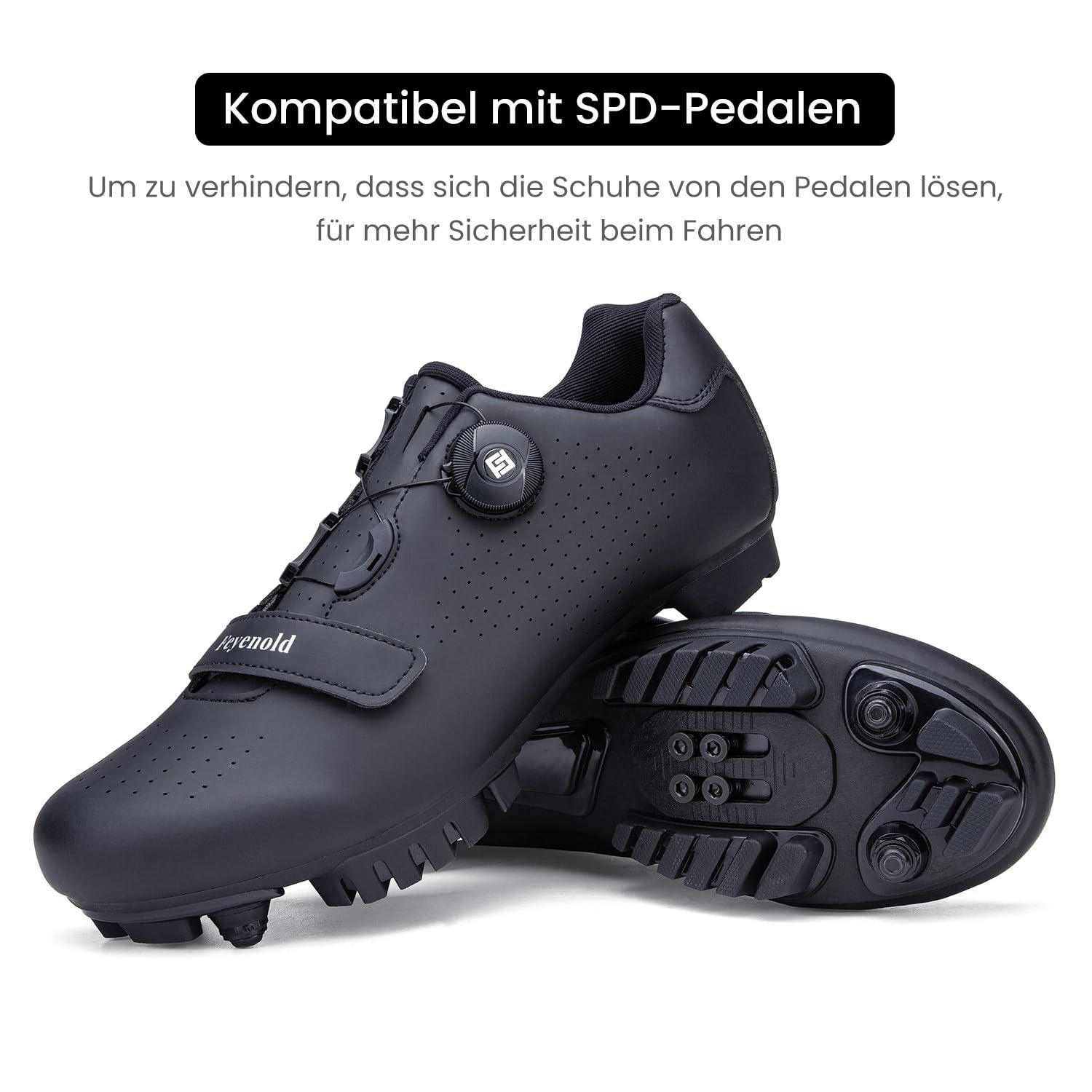 Feyenold Buty rowerowe, męskie, do jazdy na rowerze górskim, damskie, MTB, kompatybilne z SPD Cleats