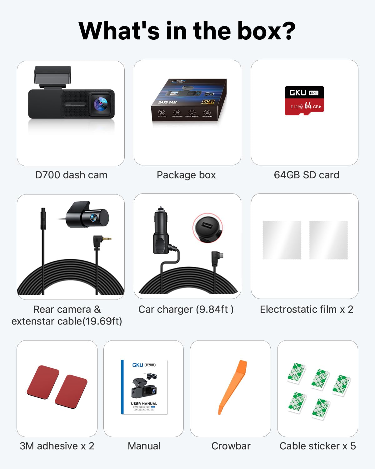 Amazon.com: GKU dash cam