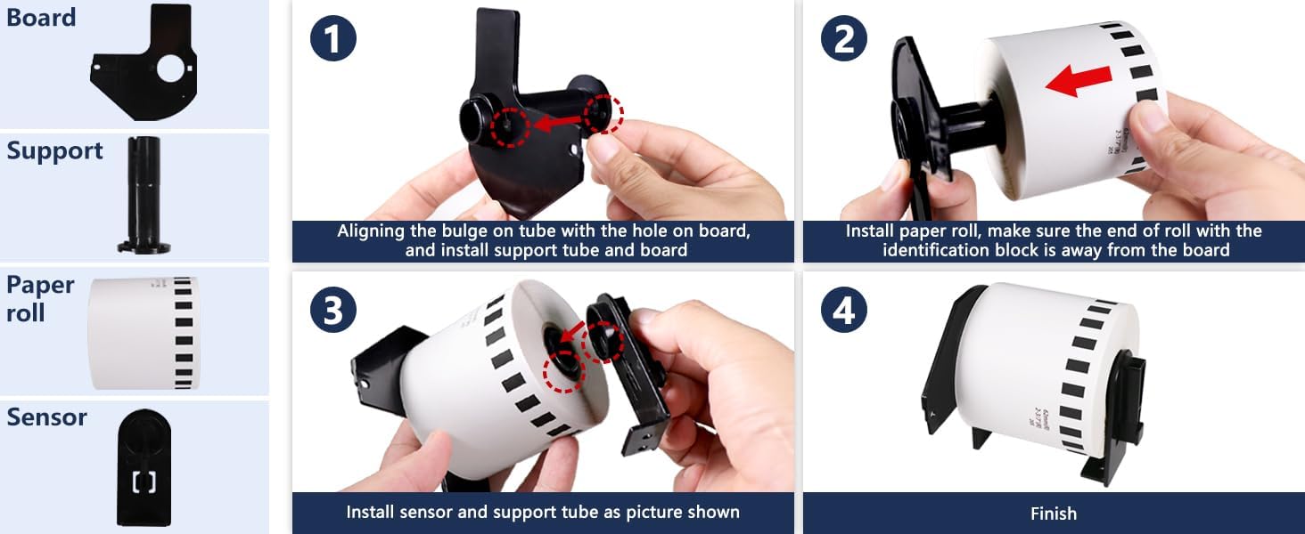 Compatible Brother Ql Dk-1204 10 Rollos/4000 Etiquetas | Meses Sin Interés - Foto 6