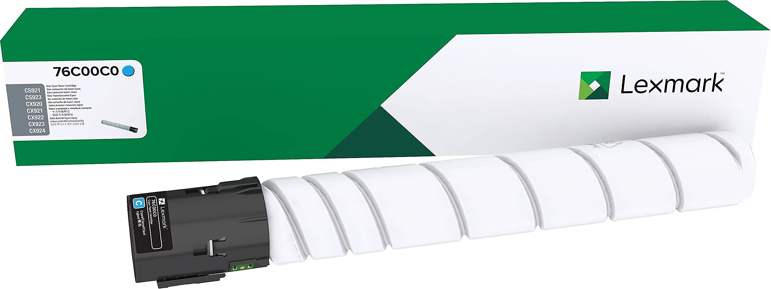 Amazon.com: Lexmark 76C00C0 Cyan Toner Cartridge for CS92x, CX92x