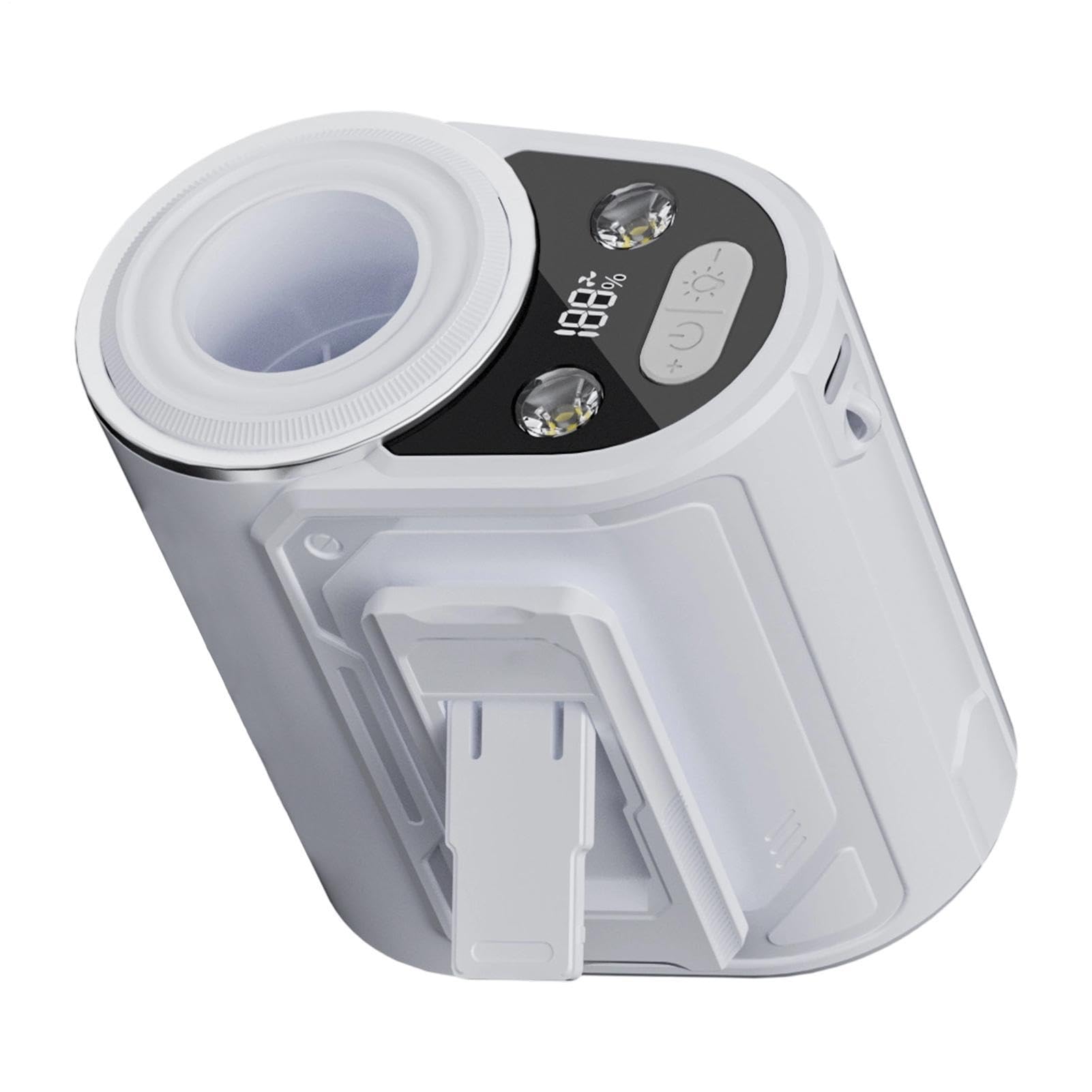 Ventilateur clip ceinture 6000mAh avec lampe torche rechargeable pour extérieur