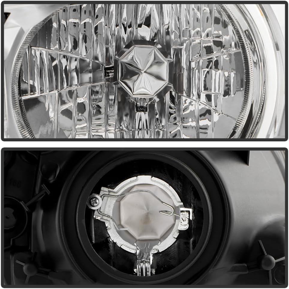 KEEKPO - For 2012 2013 2014 Honda CR-V Factory Style Chrome Housing Headlights Headlamps Pair Set Replacement Left+Right