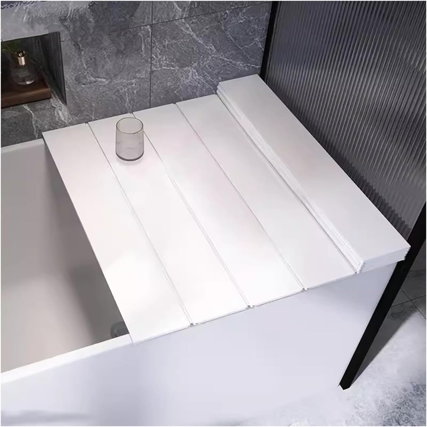 Anti-poussière de baignoire pliante et panneau isolant thermique PVC 75x170cm