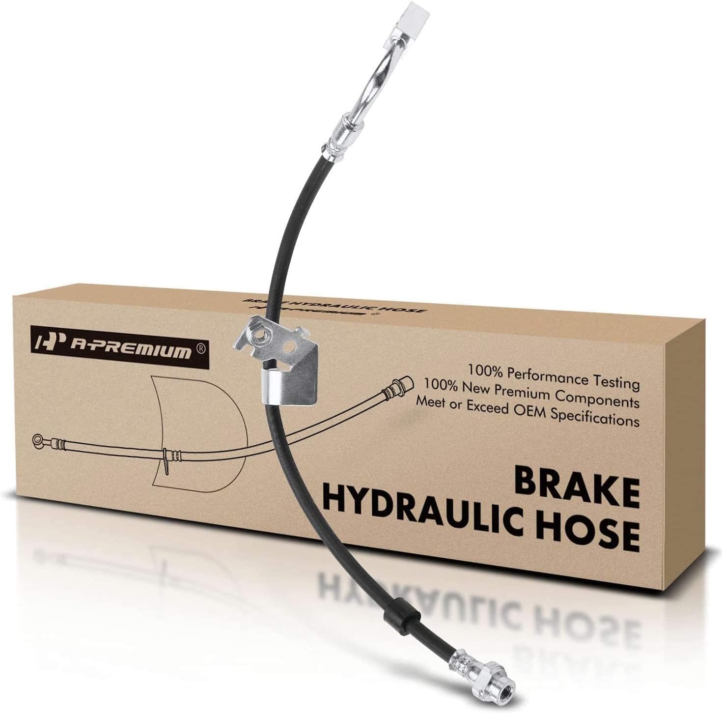 A-Premium Front Passenger Brake Hydraulic Hose Compatible with Select Dodge Models - Journey 2009-2020 - Replace# 68171892AB