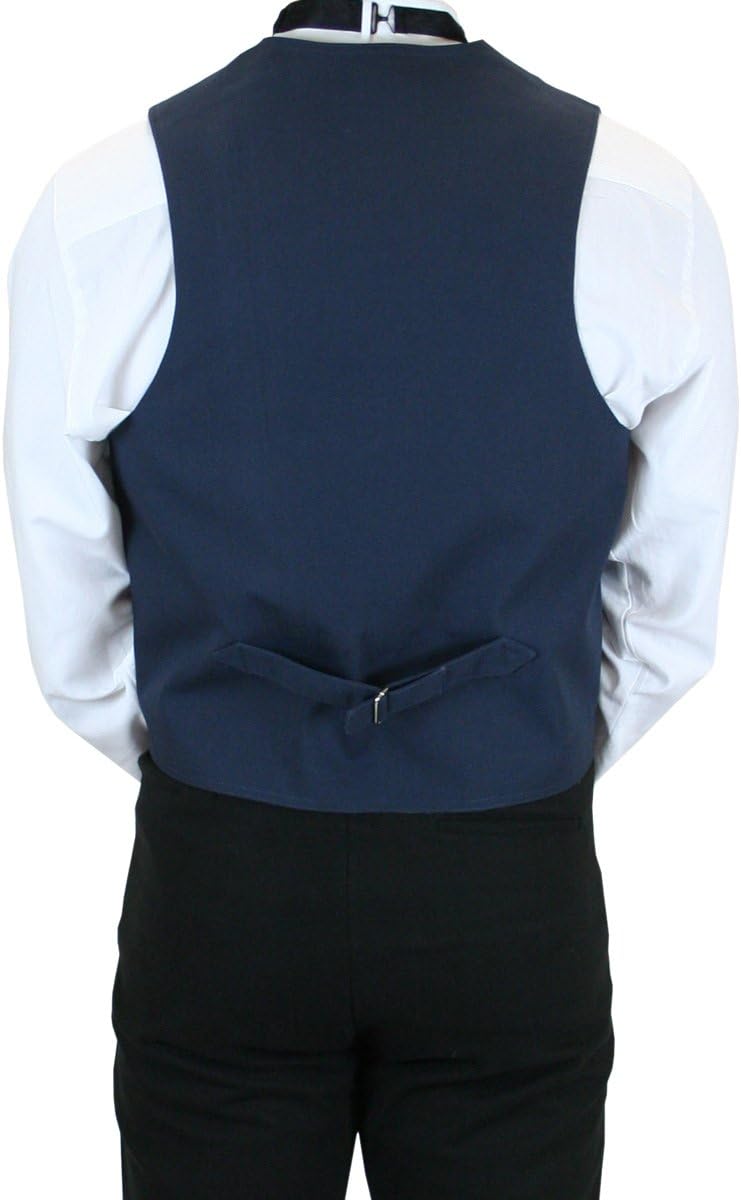 Historical Emporium Men's Cotton Casual Work Vest, Victorian Old West Edwardian Abilene Waistcoat
