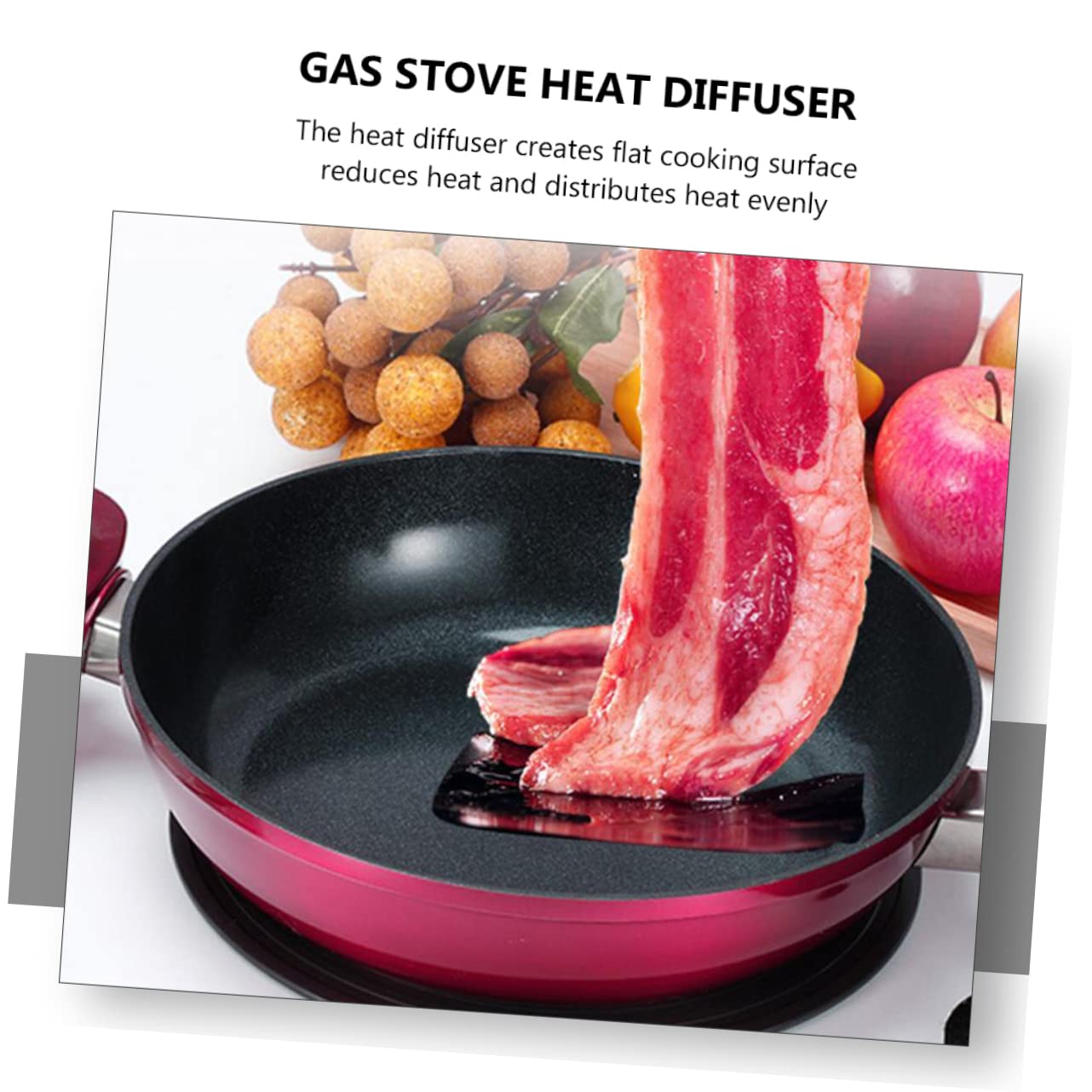 Difusor De Cocina Placa De Descongelación Reductor De Difusor De Para Estufa De Gas Fácil Limpieza