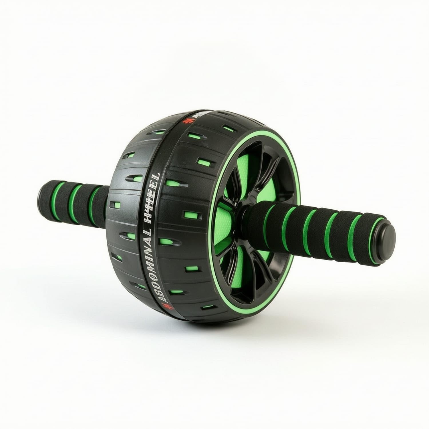 Nonslip Ab Wheel Roller with Knee Pad Non-Slip Ab Wheel Silent Exercise Equipment Wear-Resistant for Beginners, Home Workouts, Floor Exercises, Black Green-image-30