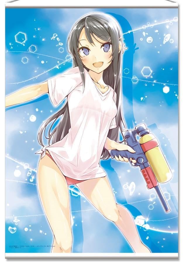 Amazon.co.jp: 青ブタ 桜島麻衣 B2タペストリー 水着 溝口ケージ