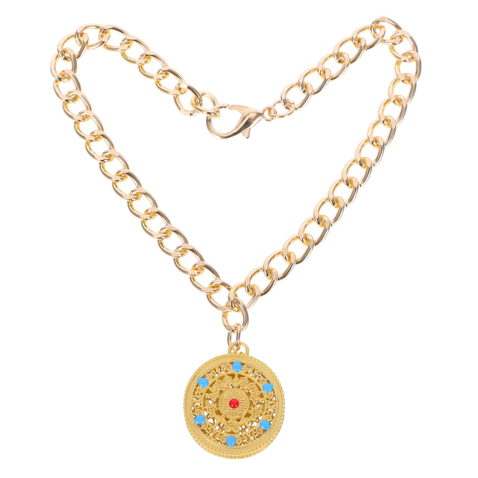 BESPORTBLE Metal Pet Memorial Lock Pendant Dachshund Necklace for Dogs and Cats Good Luck Pet Necklace Adjustable Chain