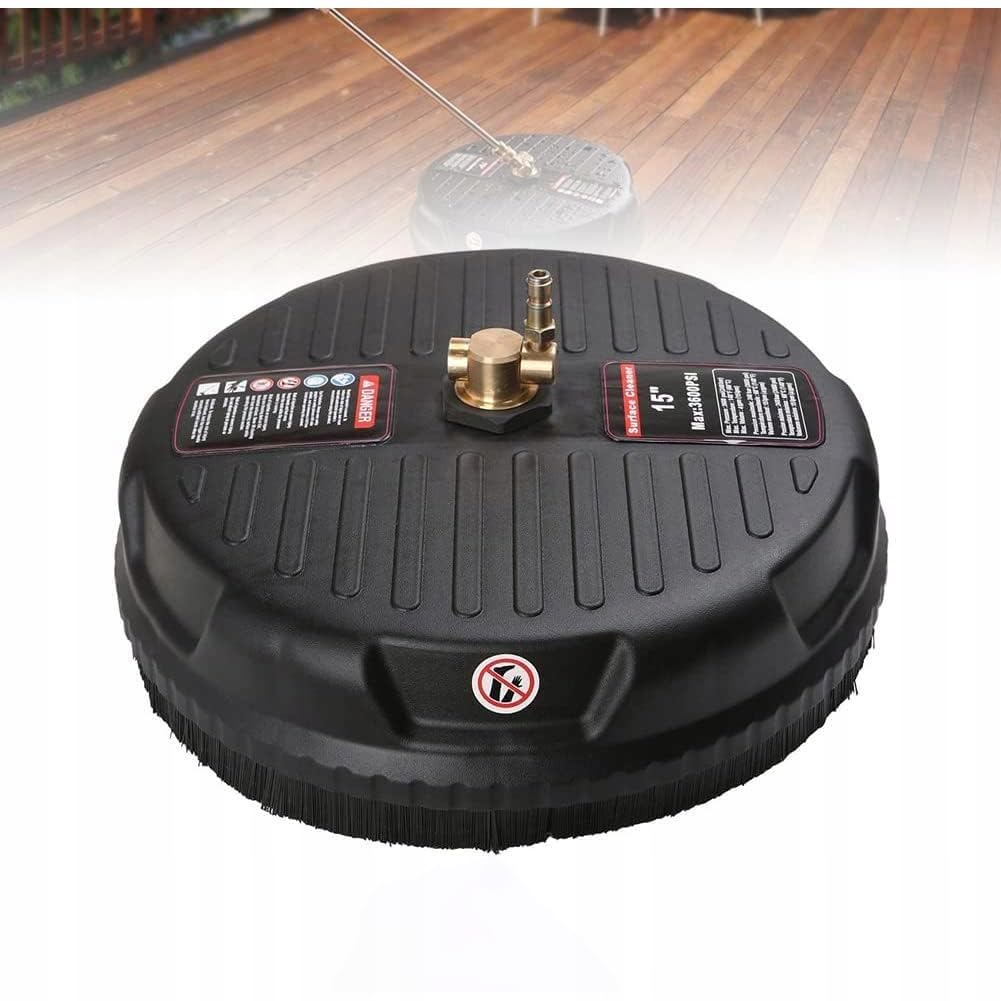 Rosfix Set T-Racer 15" pulitore per superfici + 1/4" lancia con 5 ugelli – 160 bar, 60 °C | per idropulitrice da 450 – 650 l/h | Ideale per pavimentazione, terrazza, cemento | accessori per la pulizia