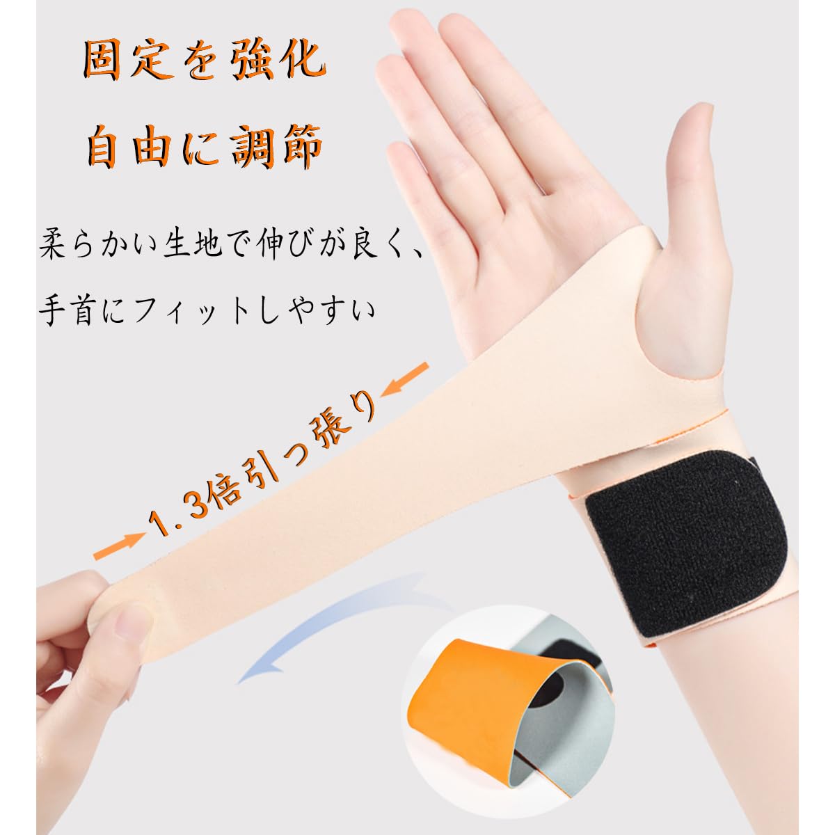 Amazon | 手首 サポーター 固定 保護 【二重圧力固定/圧力調節】 手首 