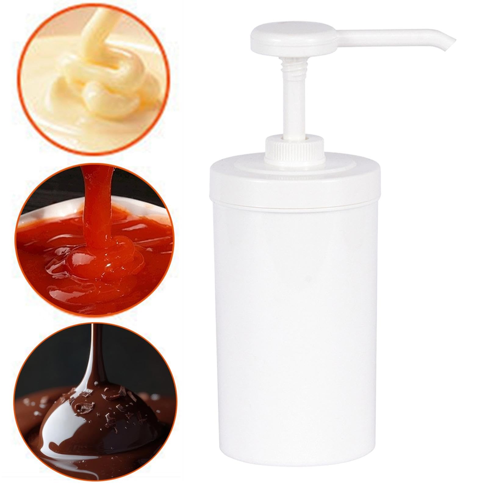 Distributore di, Distributore di Sciroppo per caffè, 1 Litro, Bottiglia di Sciroppi per Insalata, Uso Commerciale, Condimento per Hotel E Ristor, 15 CC