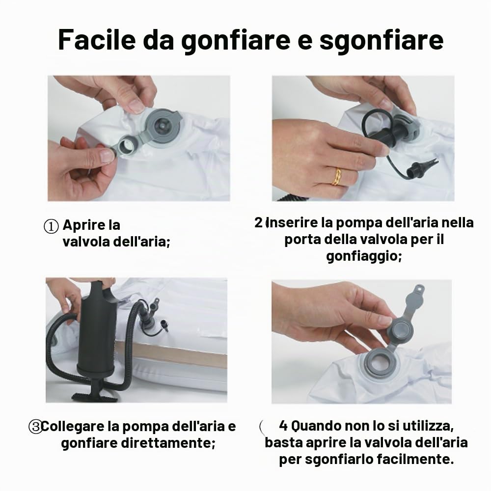 Lettino gonfiabile per i viaggio dei bambini, letto da viaggio, adatto per la maggior parte delle economie