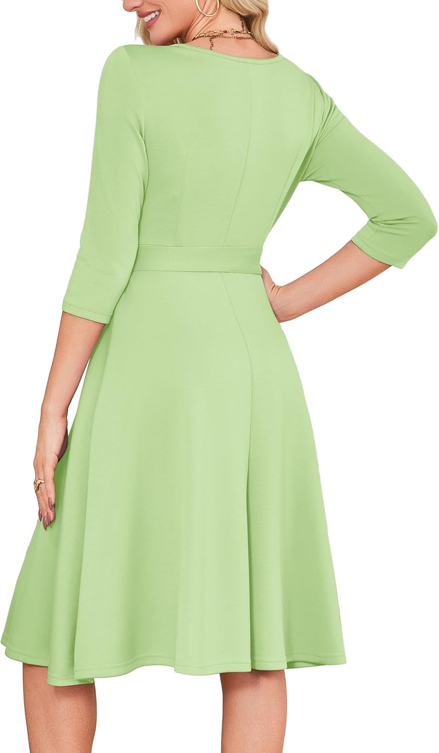 RUMIA Women's Cocktail Dresses 3/4 Sleeve Vintage Wedding Guest Dress (XS-3XL) - Image 5