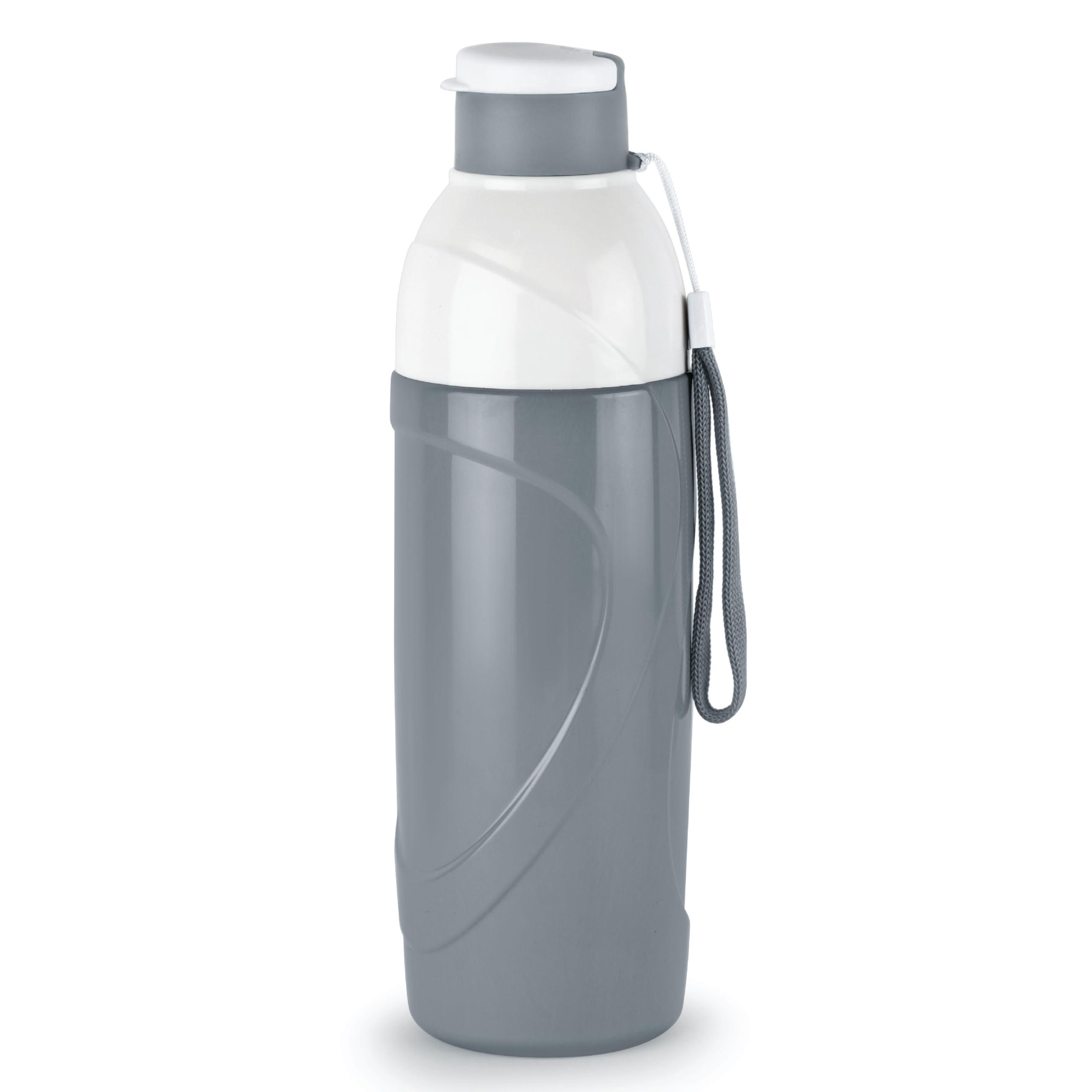 CELLO Puro Funtron 600 | Plastic Water Bottle | Easy Carry Wrist Belt | Keeping Content Cold for Long | 550ml,Pastel Grey (B0C94MLC36) Amazon Price History, Amazon Price Tracker