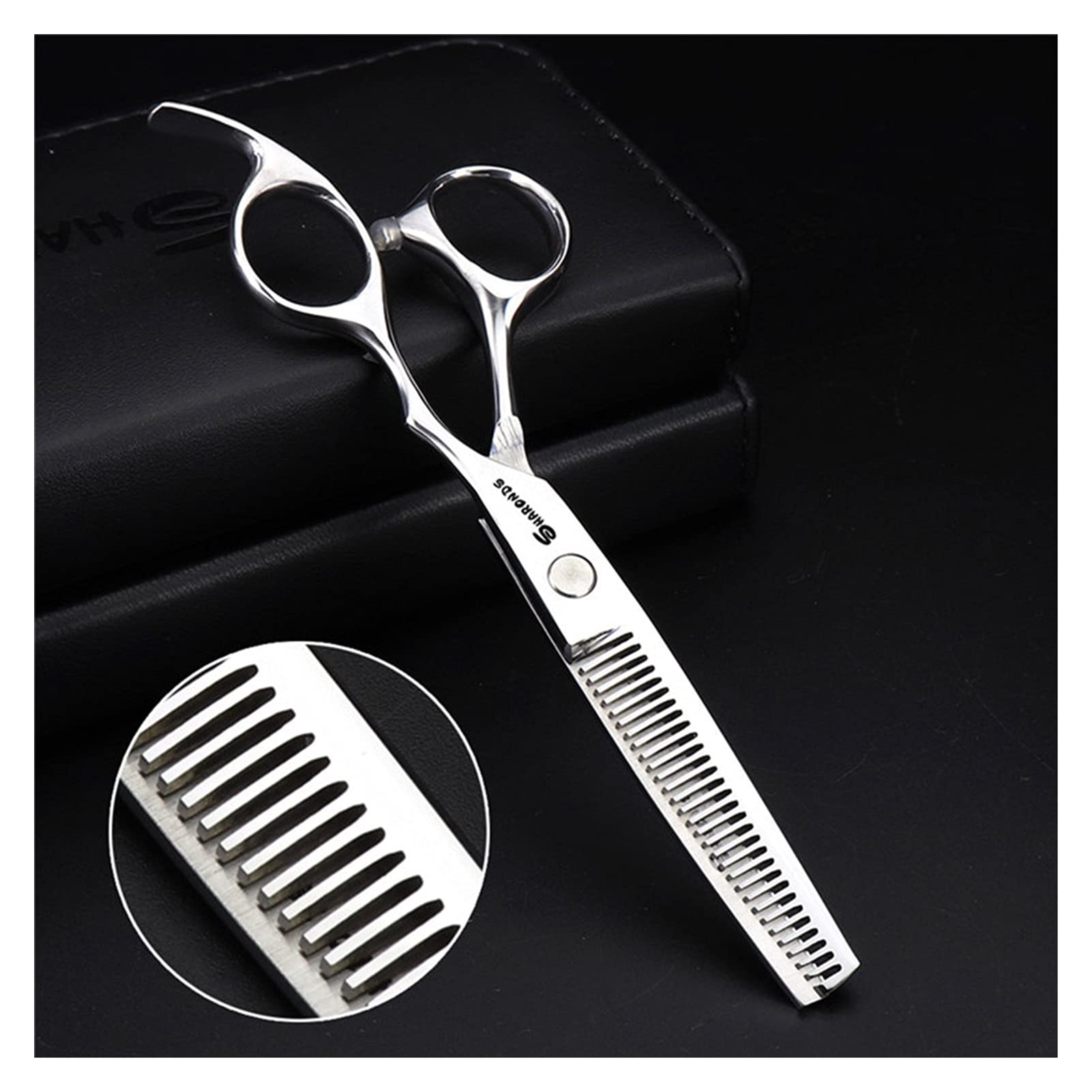 Forbici per taglio capelli professionali per parrucchieri, set antiscivolo resistente all'usura, kit per taglio capelli da barbiere da 6 pollici