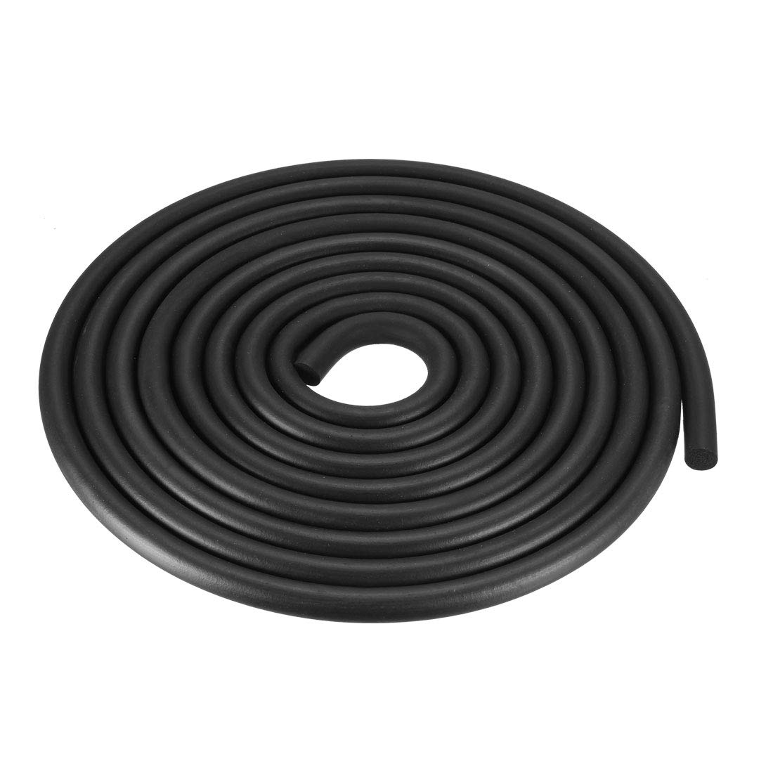 Joint d'étanchéité caoutchouc mousse noir 9 mm cordon rond fenêtres portes 3m