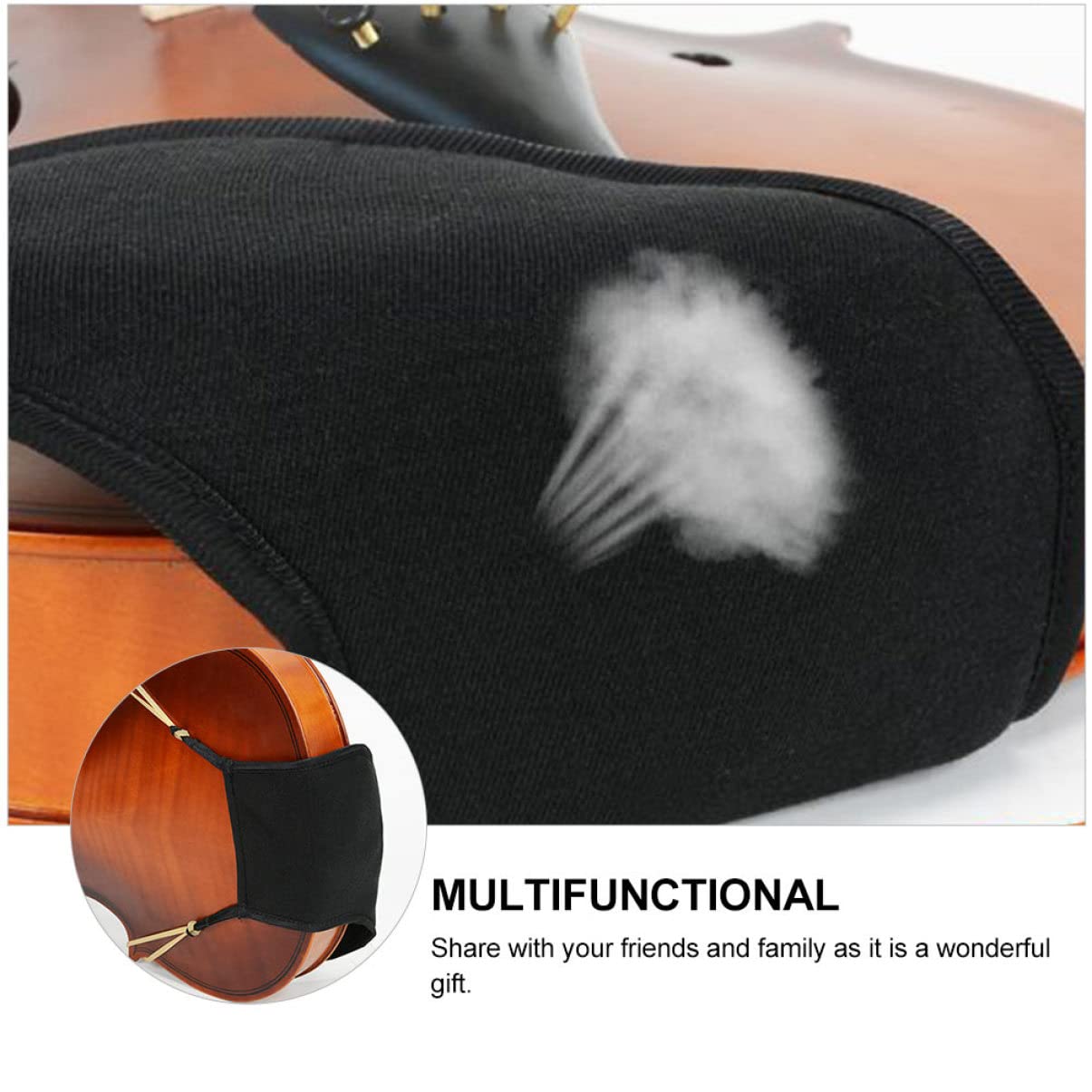 Abaodam 4pièces Coussin Épaule Pour Violon Accessoire Ergonomique Confort Optimal Pour Éviter Inconfort Rougeur Menton Pratique à Transporter Et Facile à Installer