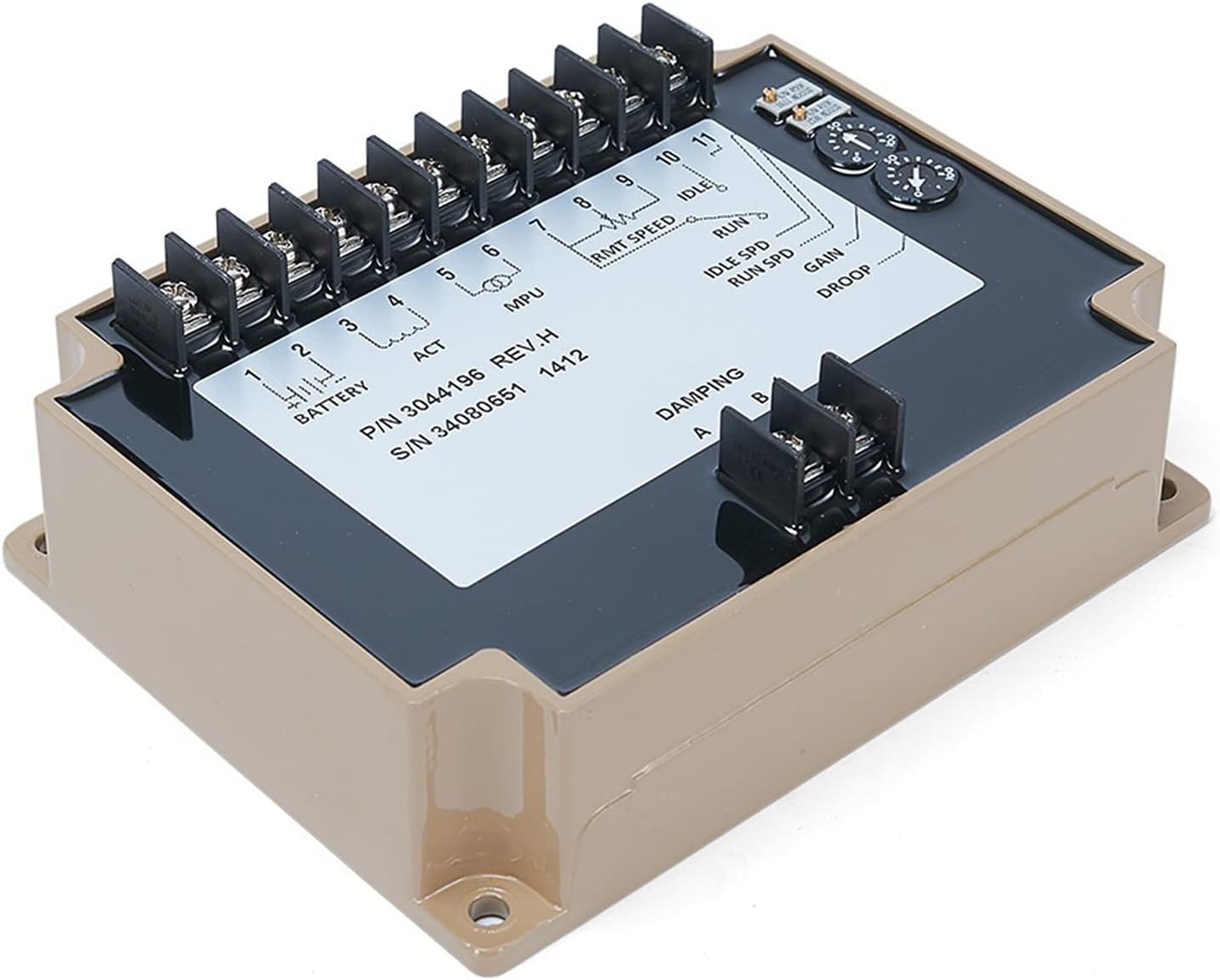 Engine Speed Governor Remote Normally Closed Speed Control Board 3044195 Degree Controller Full Electronic Closed Loop Governor