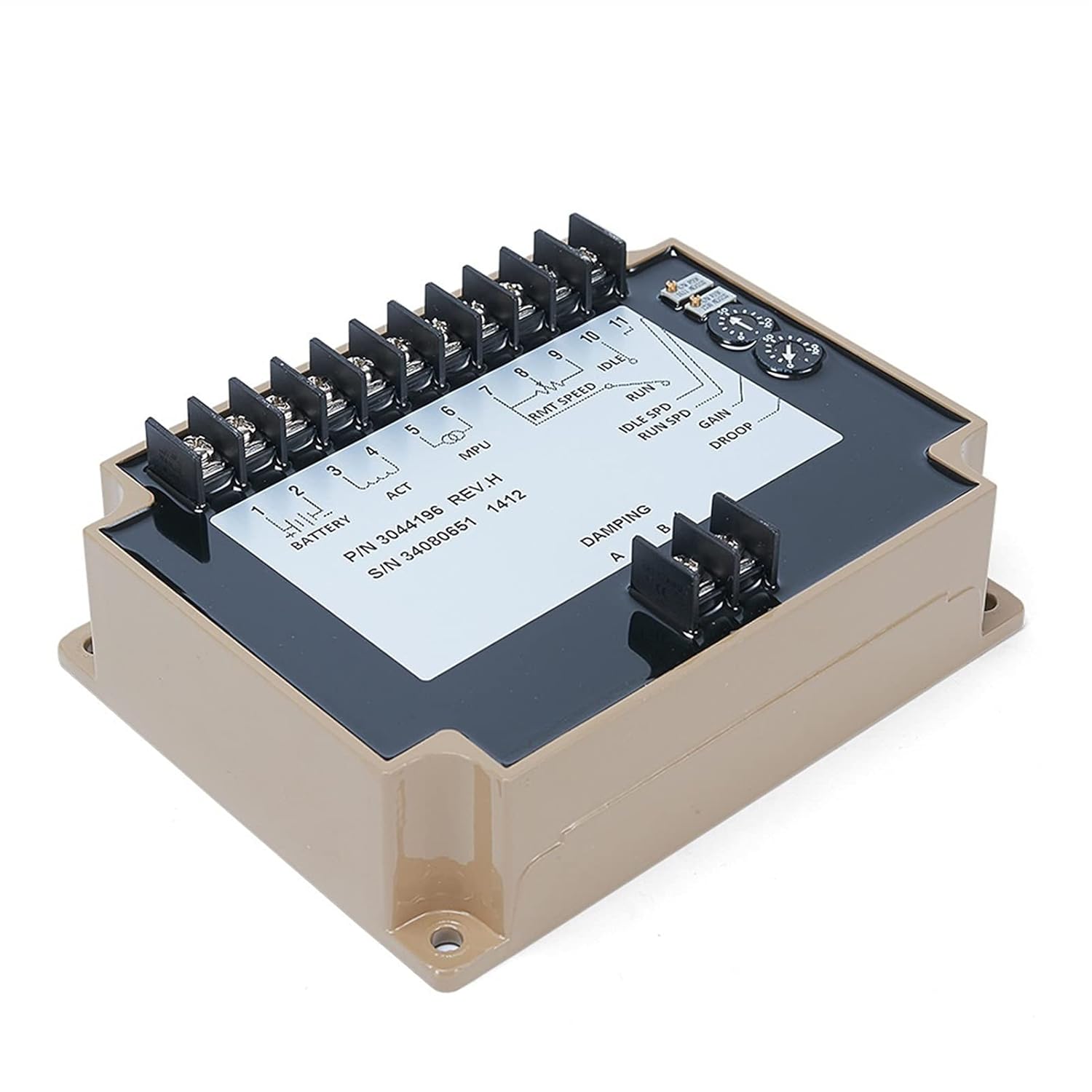 Engine Speed Governor Remote Normally Closed Speed Control Board 3044195 Degree Controller Full Electronic Closed Loop Governor