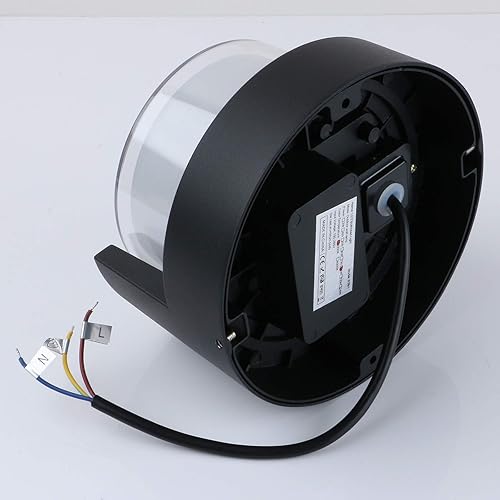 Miniatura 6 de Pathson Apliques de pared para exteriores, 8 W, 4000 K, luces LED impermeables para exteriores, iluminación hacia arriba y hacia abajo, para porche,