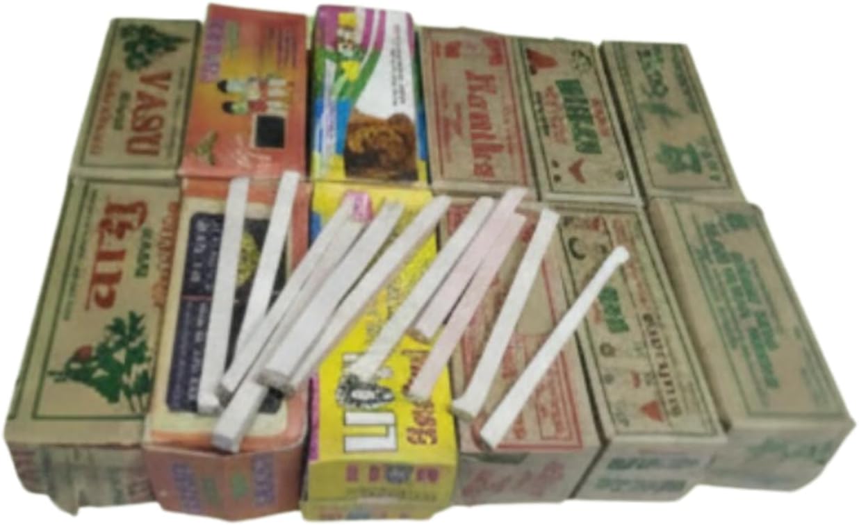 1kg Mix of All Branded Slate Pencils & Chalk Boxes | Pure White, Thick & Thin, Soft & Hard Assorted Slate Pencils & Chalk in Random Box (1000 Pieces) for Art, Writing & School Use