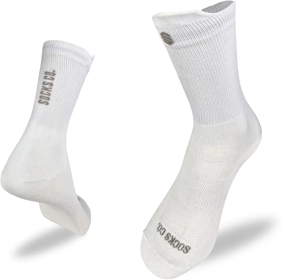 Meia Performance Poliamida Esportiva Socks Co, Cano Longo, Poliamida, Respirável, para Corrida e Ciclismo, Unissex,
