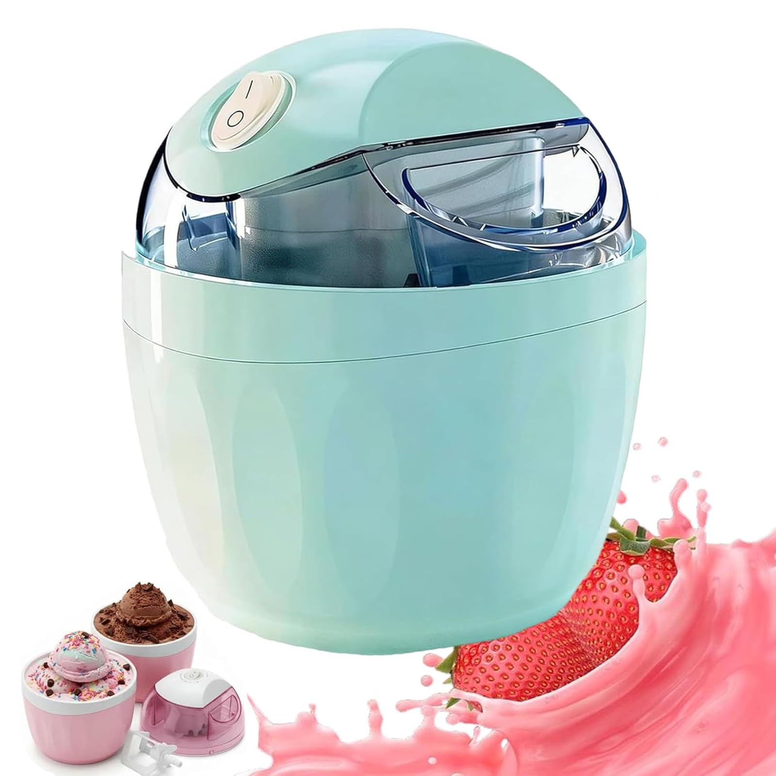 Mini Heladera Doméstica, Máquina Automática Para Hacer Helados Individuales, Yogur Helado Y Sorbete, Máquina Para Postres Con Solo Pulsar Un Botón, Máquinas Eléctricas Compactas Para Familias.