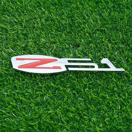 Image of Hood Door Tailgate Trunk Badge 3D Nameplate Emblem Logo Replacement for Z51 1Pc (Chrome Red)
