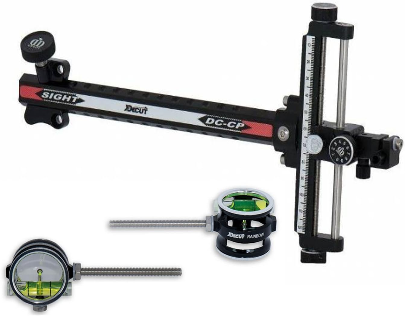 Decut Archery Compound Bow Sight Black Rainbow Scope Diopter +0.75