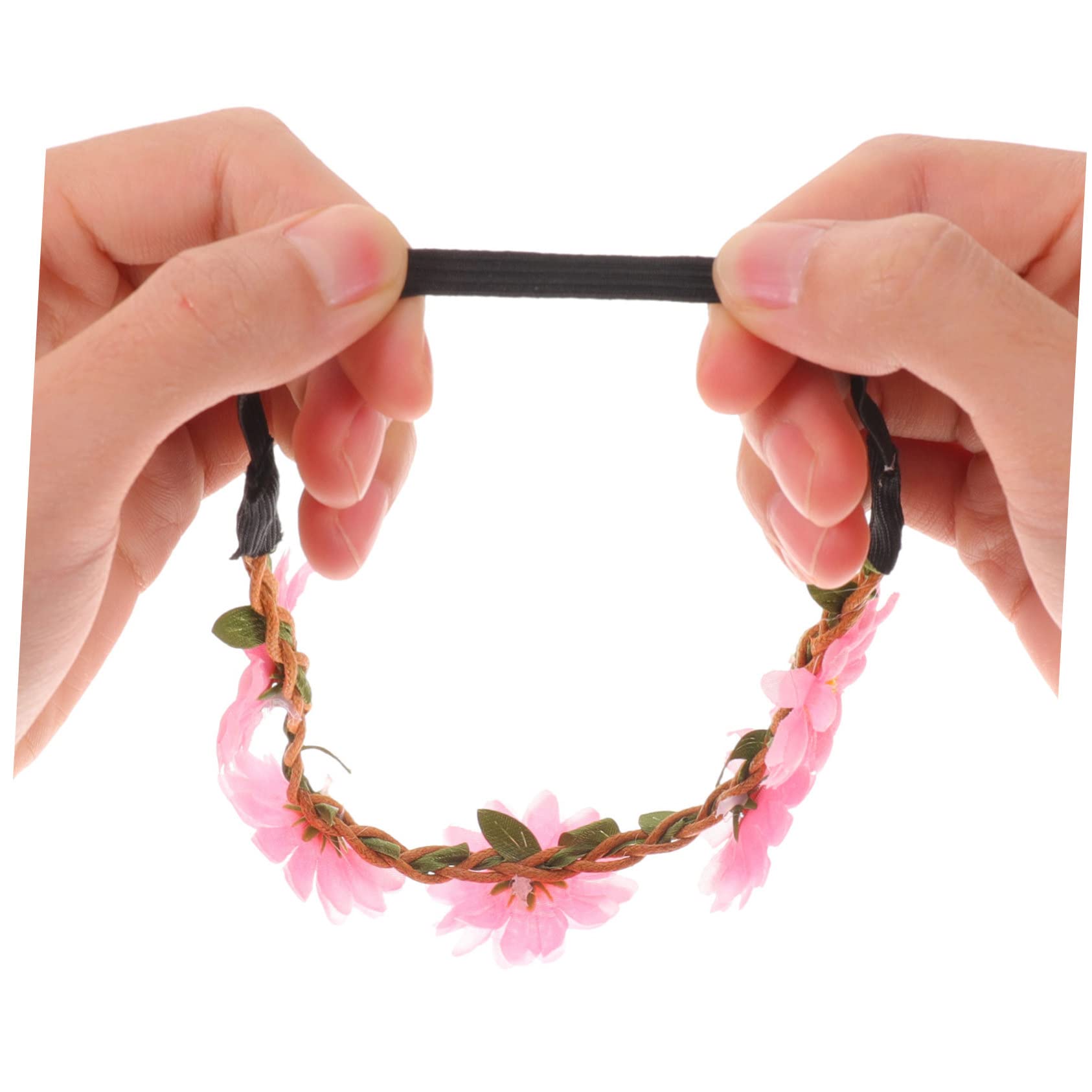 Healeved 20piezas Guirnalda De Flores Artificiales Para Cabello De Margaritas Ajustables Para Mujeres Accesorio Para Bodas Fiestas y Festivales