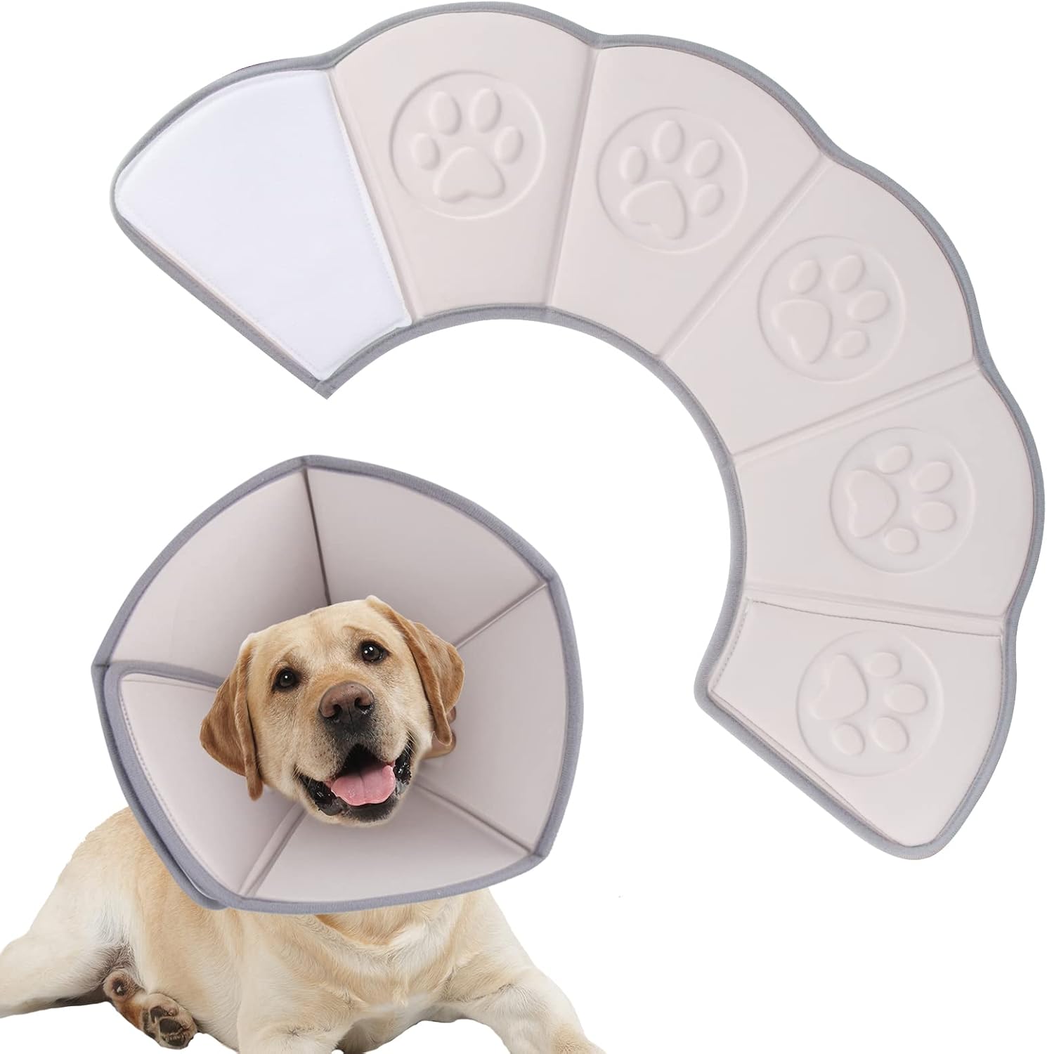 Collare Elisabettiano Per Cani E Gatti - Cono Protettivo Regolabile Per Cuccioli - Foto 5