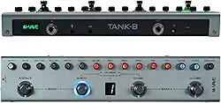 KINGSTER Tank-B Pedal de Multiefeitos para Baixo: 36 Predefinições, 9 Simulações de Amplificador, Bluetooth, Gravação Interna, Bateria Recarregável e 8 IRs para Músicos Brasileiros
