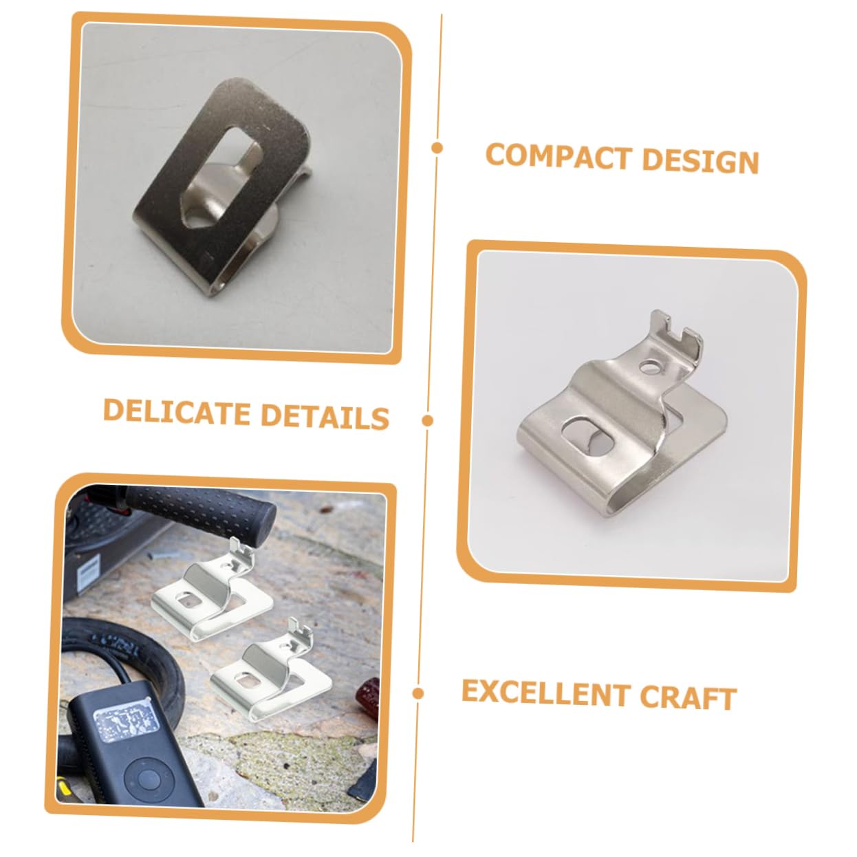 NUOBESTY 5 Set Fibbia Della Vita Utensile Chiave Gancio Per Clip Da Cintura Per Utensili Elettrici Attrezzo Gancio Per Cintura Degli Attrezzi Clip Della Cintura Di Metallo Argento 8 Pezzi*5