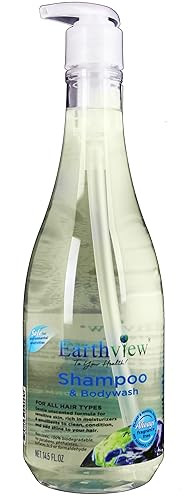 Miniatura 9 de Earthview ChampúBody wash Champú sin fragancia 8 onzas líquidas todo tipo de cabello diseñado para sensibilidades ambientales MCS EI MI