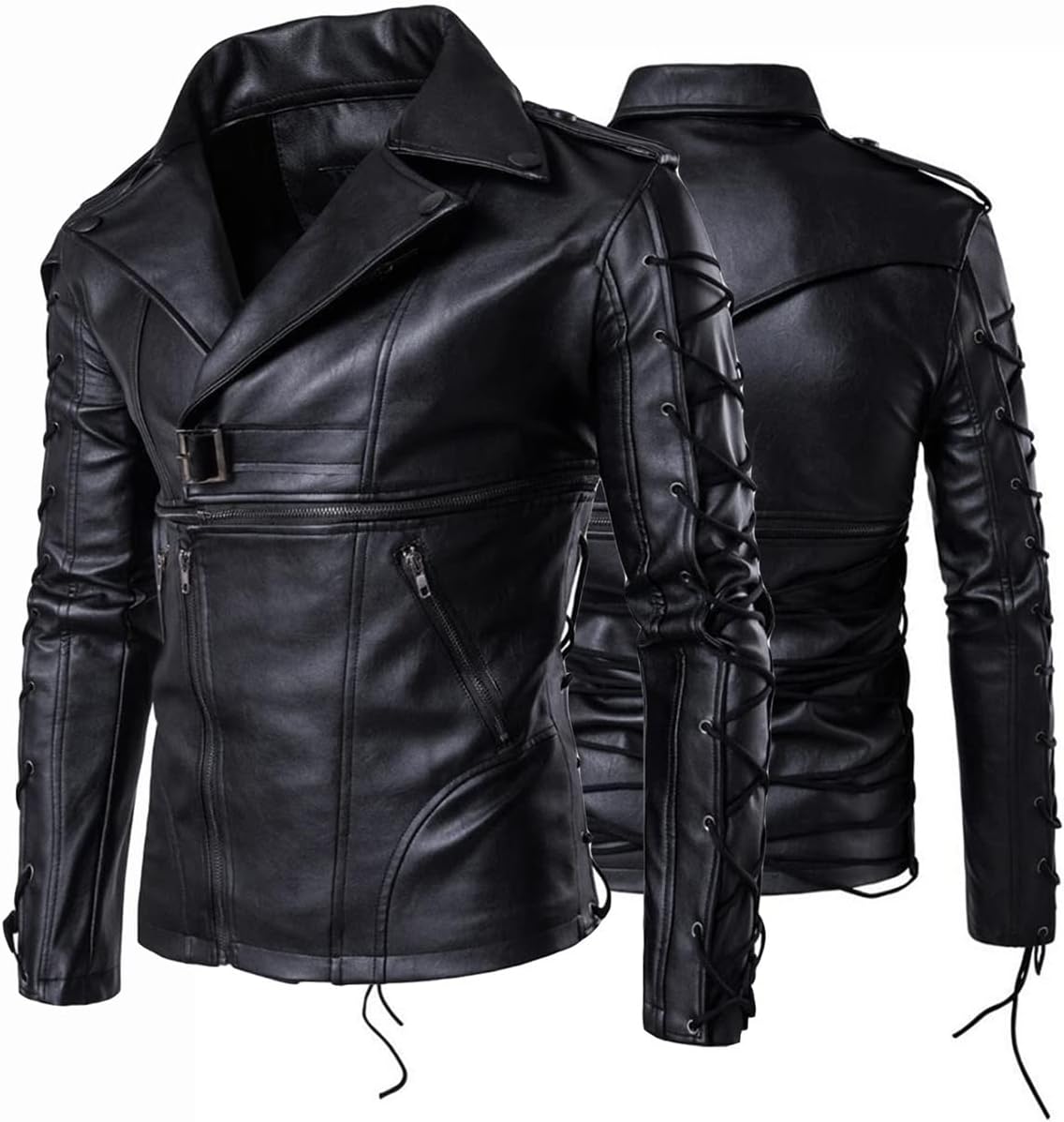 المتكامل - سترة جلدية من جلد البولي يوريثان للدراجات النارية ل... - view 1