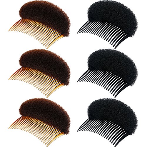 6 Piezas Inserto Base Pelo Volumen Mujer Almohadilla