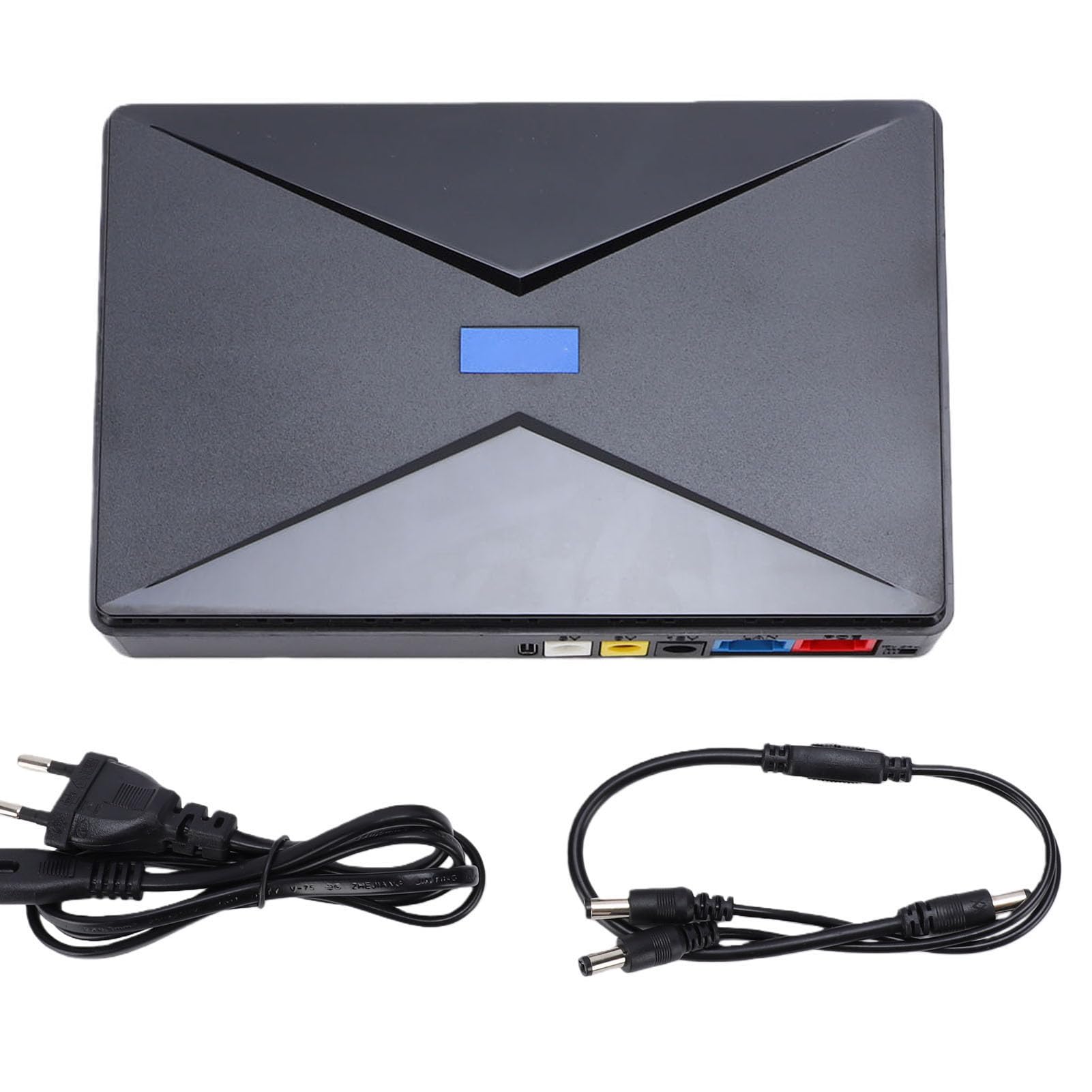 Generic Mini Alimentation de Secours pour Routeur WiFi UPS, capacité de 8800mAh pour Caméras de sécurité, Périphériques USB, Matériau ABS (Prise UE)