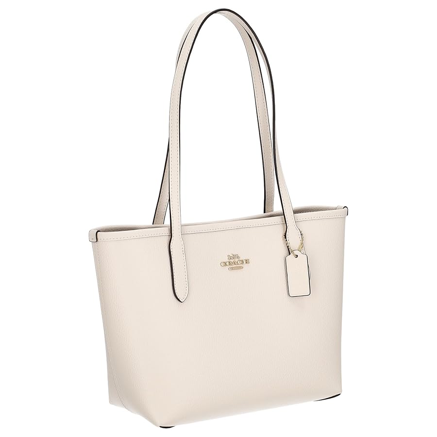 COACH Coach Bag ホワイト トートバッグ COACH コーチ トートバッグ シグネチャー コーテッドキャンバス