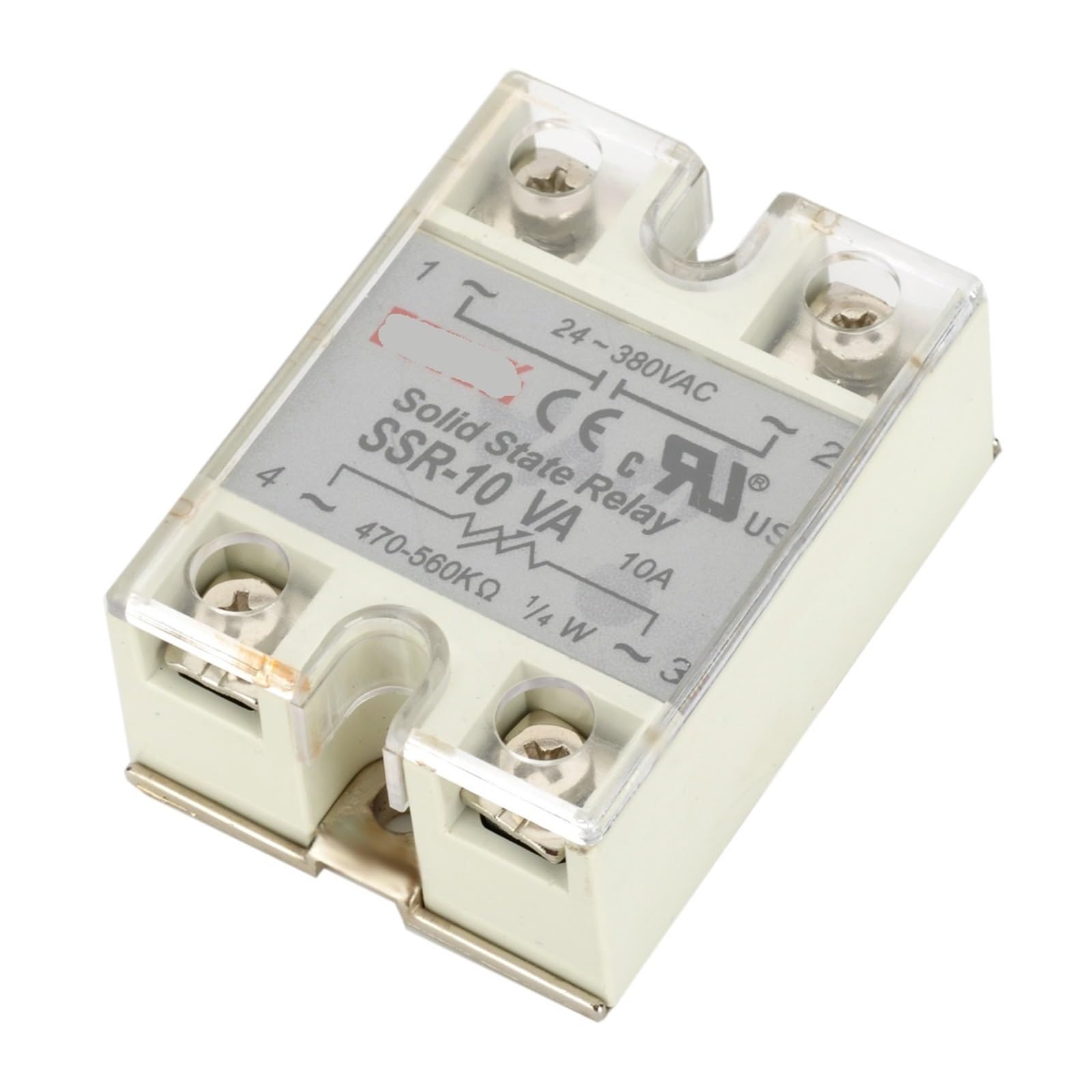 Relais à semi-conducteurs monophasé SSR-10VA : régulateur résistif 10A à haute isolation