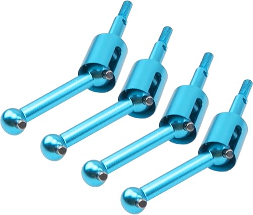 Miniatura 4 de ShareGoo - Eje de transmisión de metal, hueso de perro y eje de rueda compatible con Tamiya TT01 TT-01 TT01D TT02 TT-02 110 RC piezas de